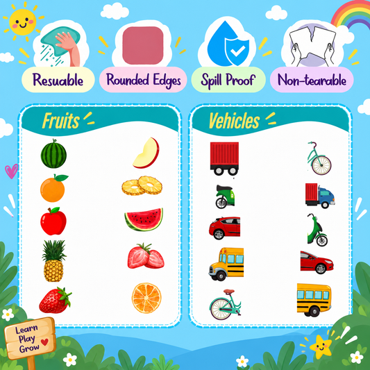 Reusable Match-it Level 2 Activity Book ( Age : 2-4 years )