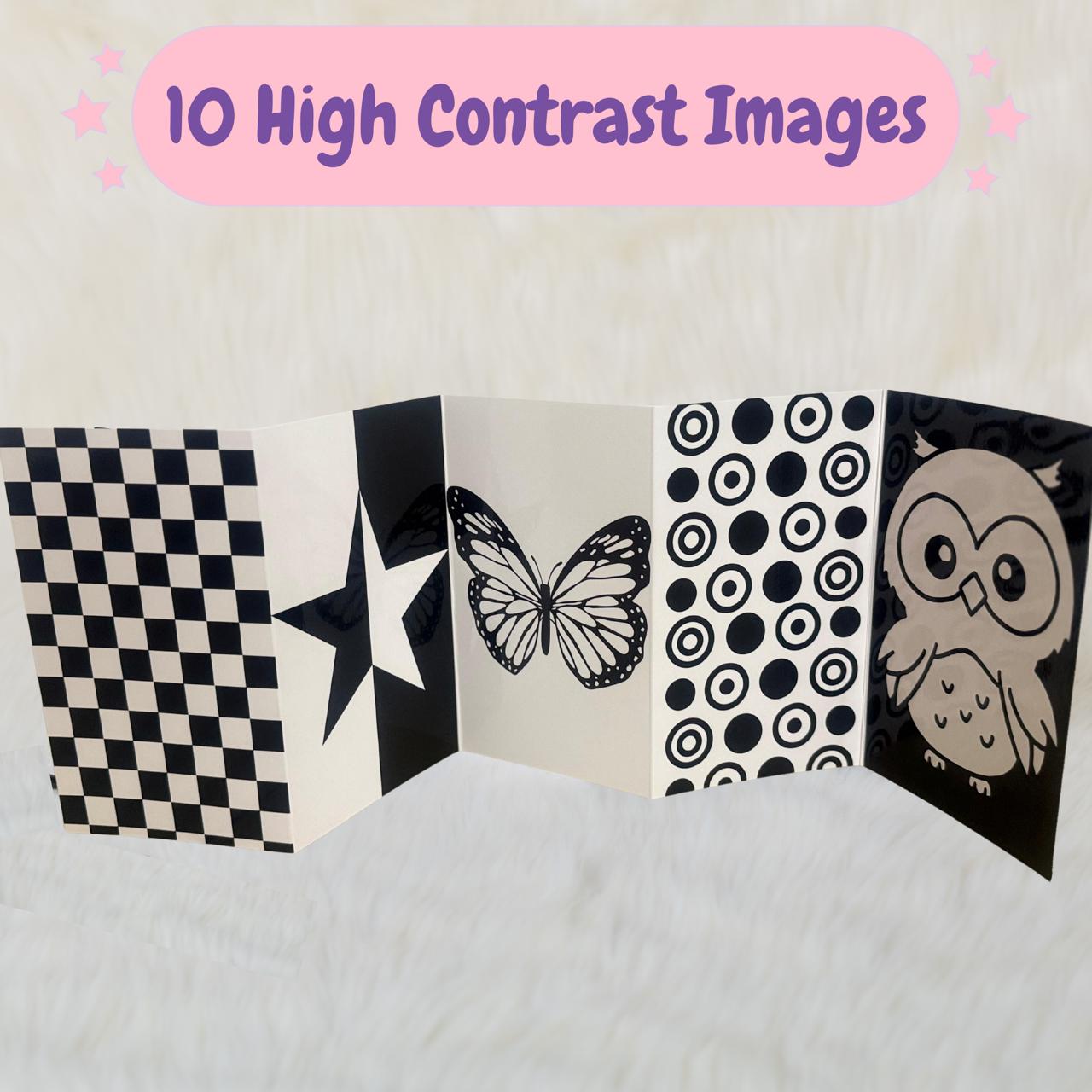 High contrast Stand-up cards (0 - 3 months)