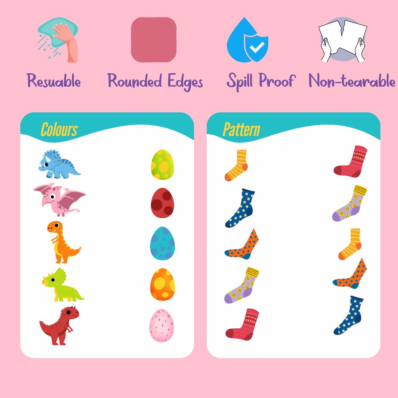 Reusable Match-it Level 1 Activity Book ( Age : 2-4 years )