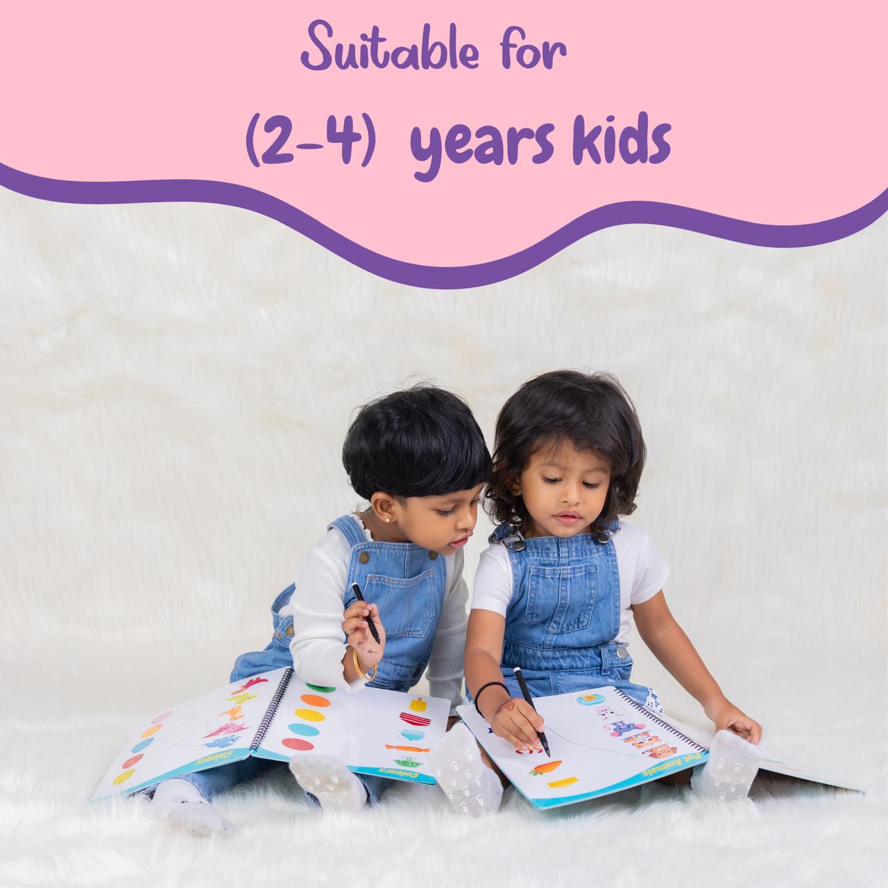 Reusable Match-it Level 2 Activity Book ( Age : 2-4 years )