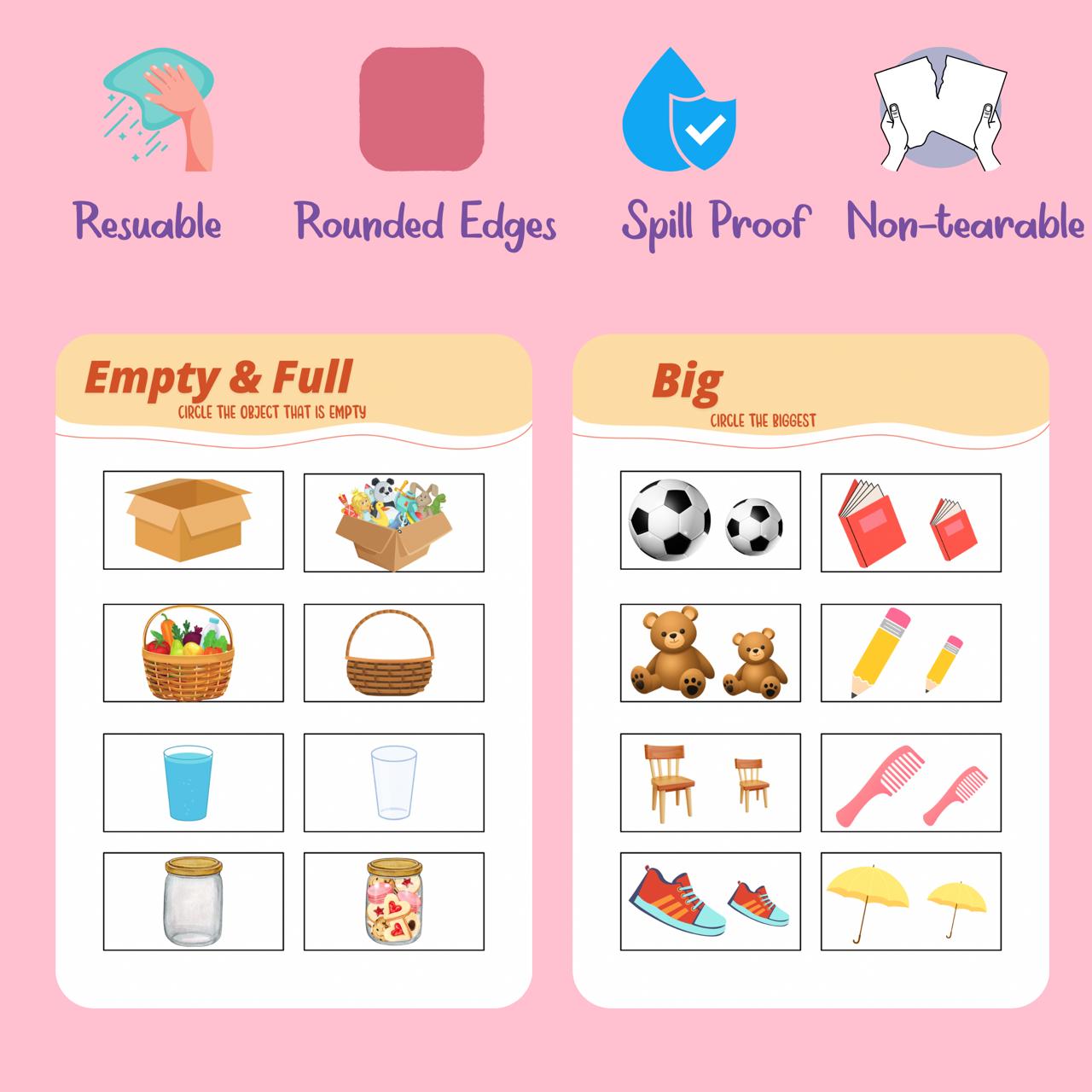Reusable Circle-it Level 1 Activity Book ( Age : 2-4 years )