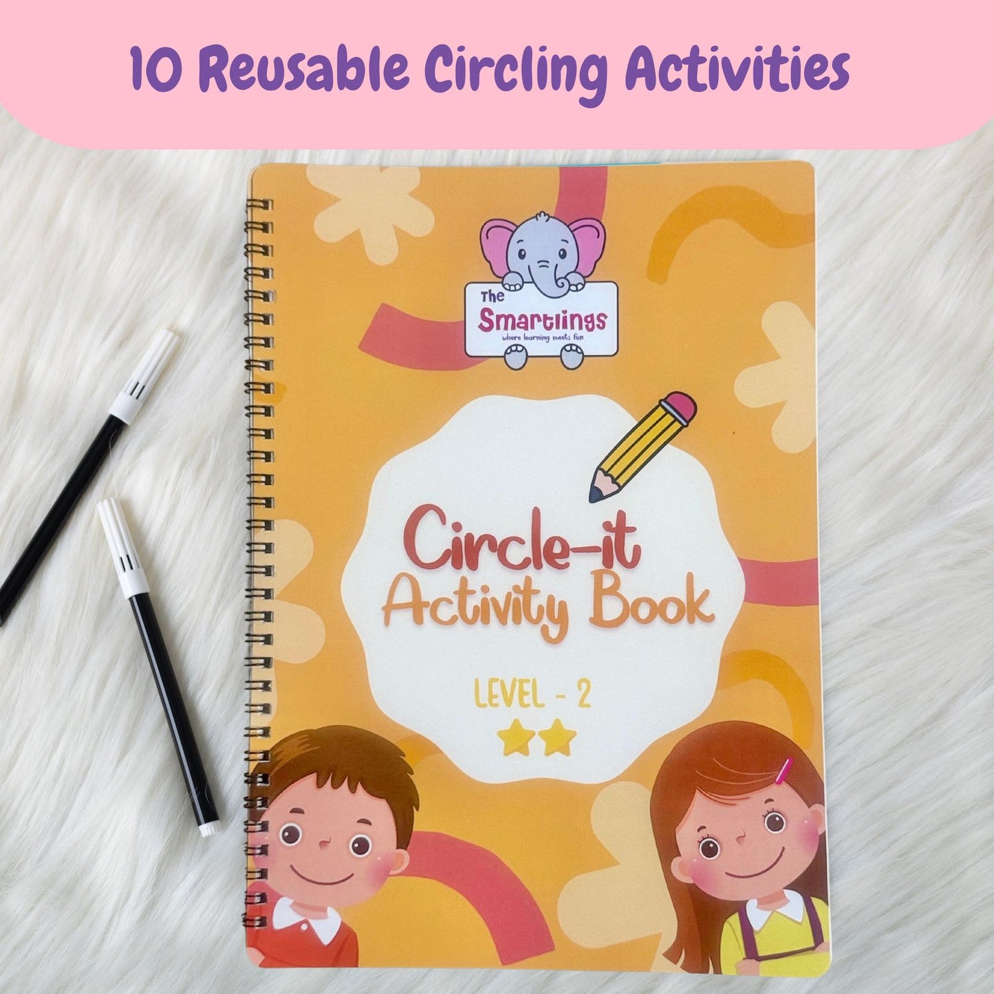 Reusable Circle-it Level 2 Activity Book ( Age : 2-4 years )