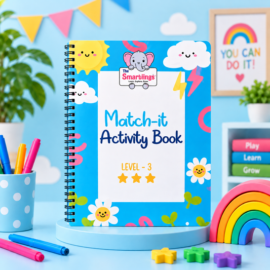 Reusable Match-it Level 3 Activity Book ( Age : 2-4 years )