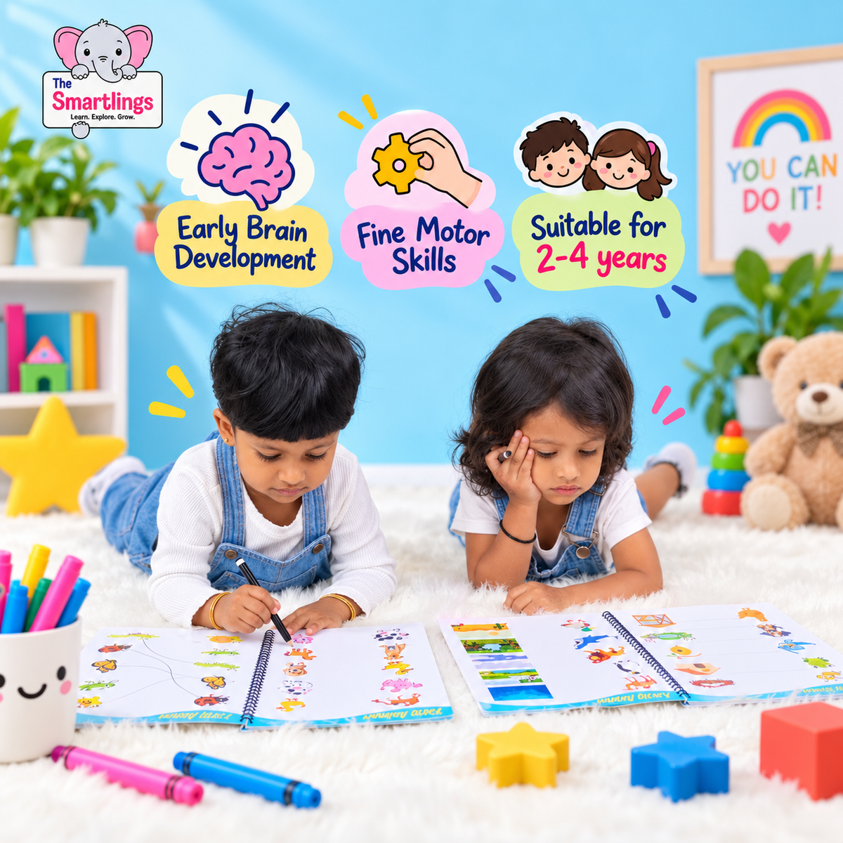 Reusable Match-it Level 1 Activity Book ( Age : 2-4 years )