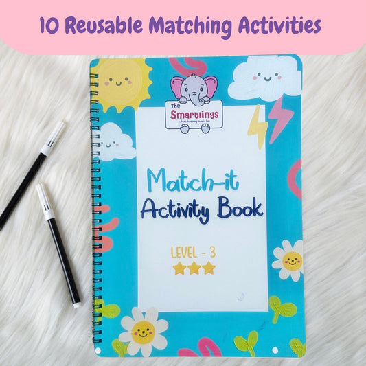 Reusable Match-it Level 3 Activity Book ( Age : 2-4 years )