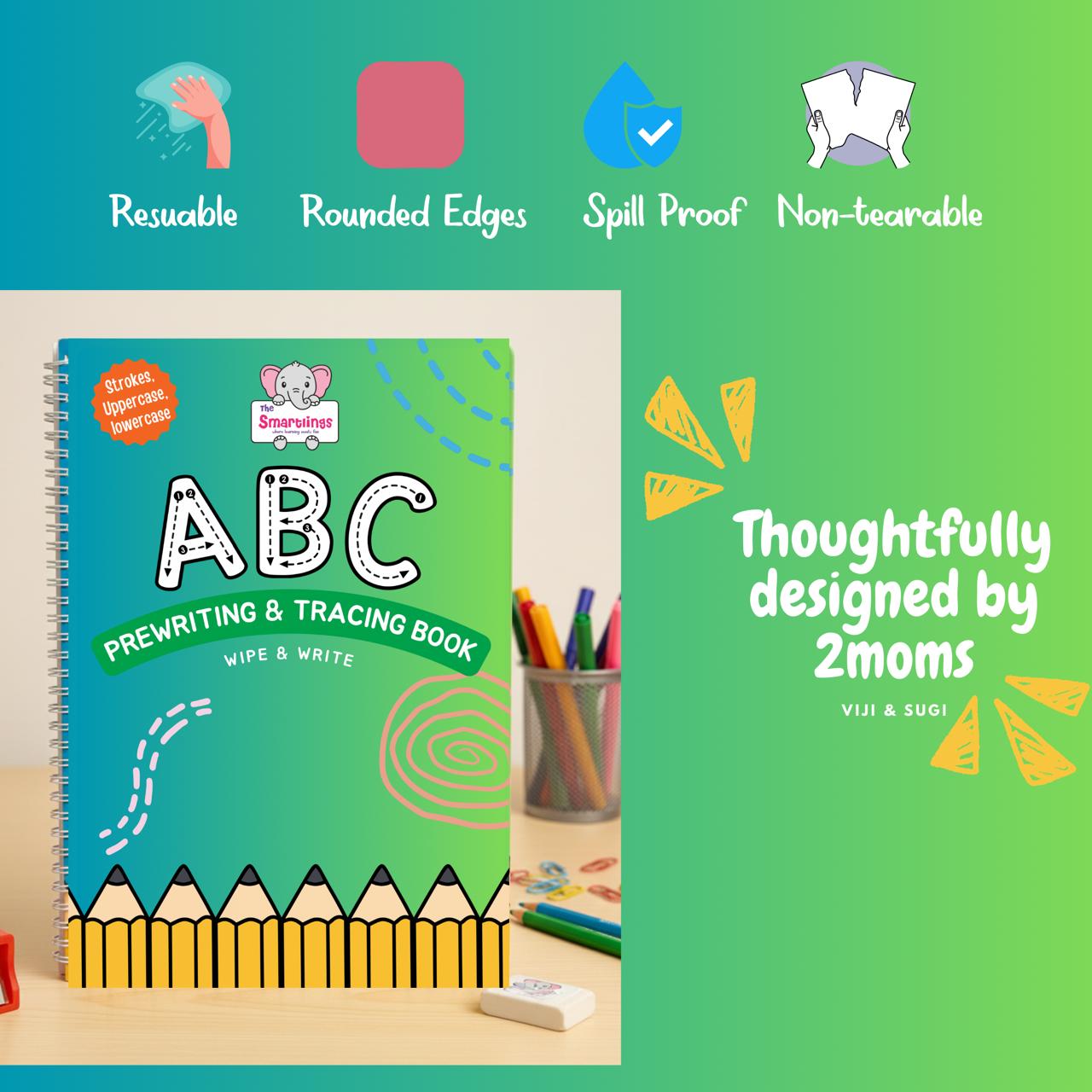 Tracing Reusable Book for Kids