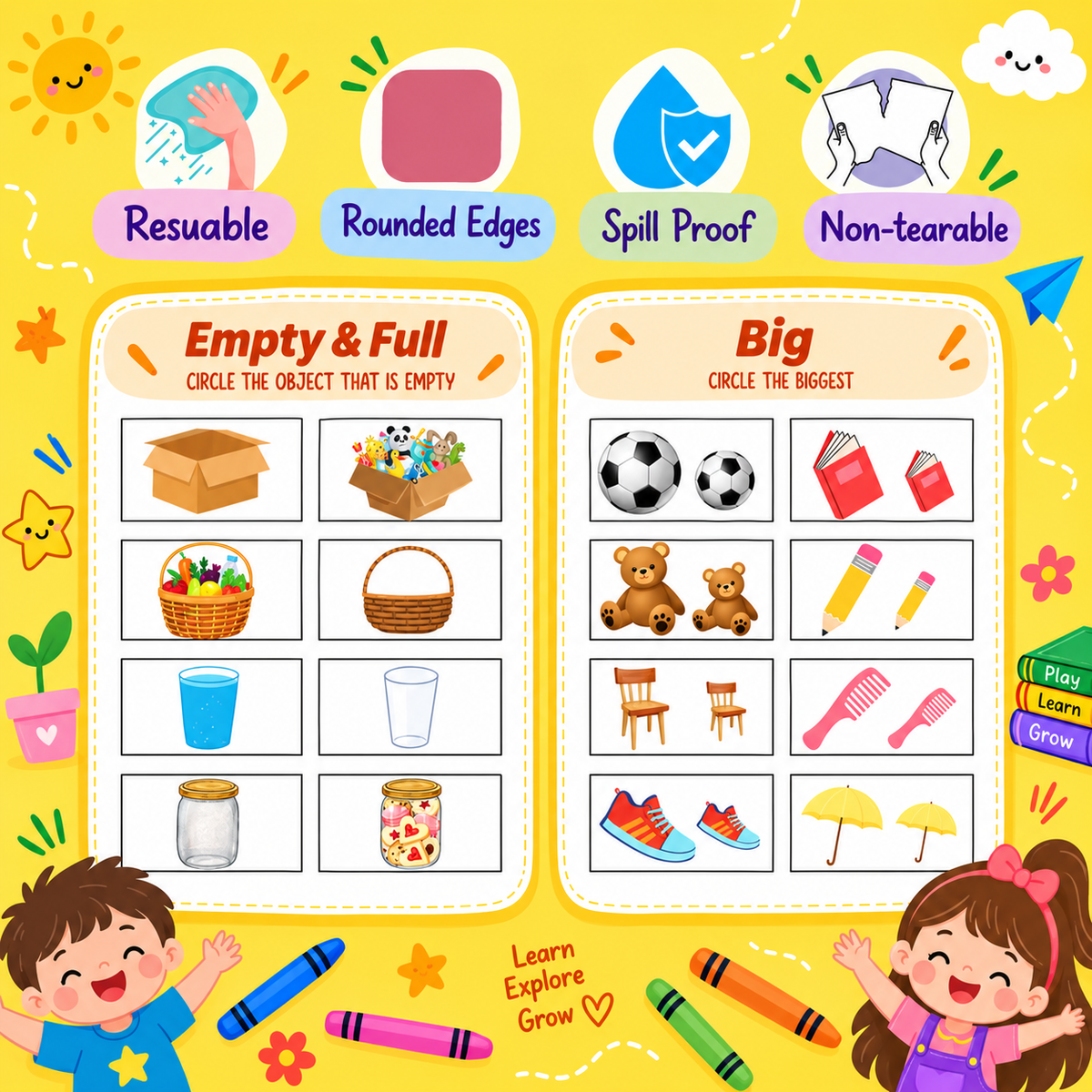 Reusable Circle-it Level 1 Activity Book ( Age : 2-4 years )