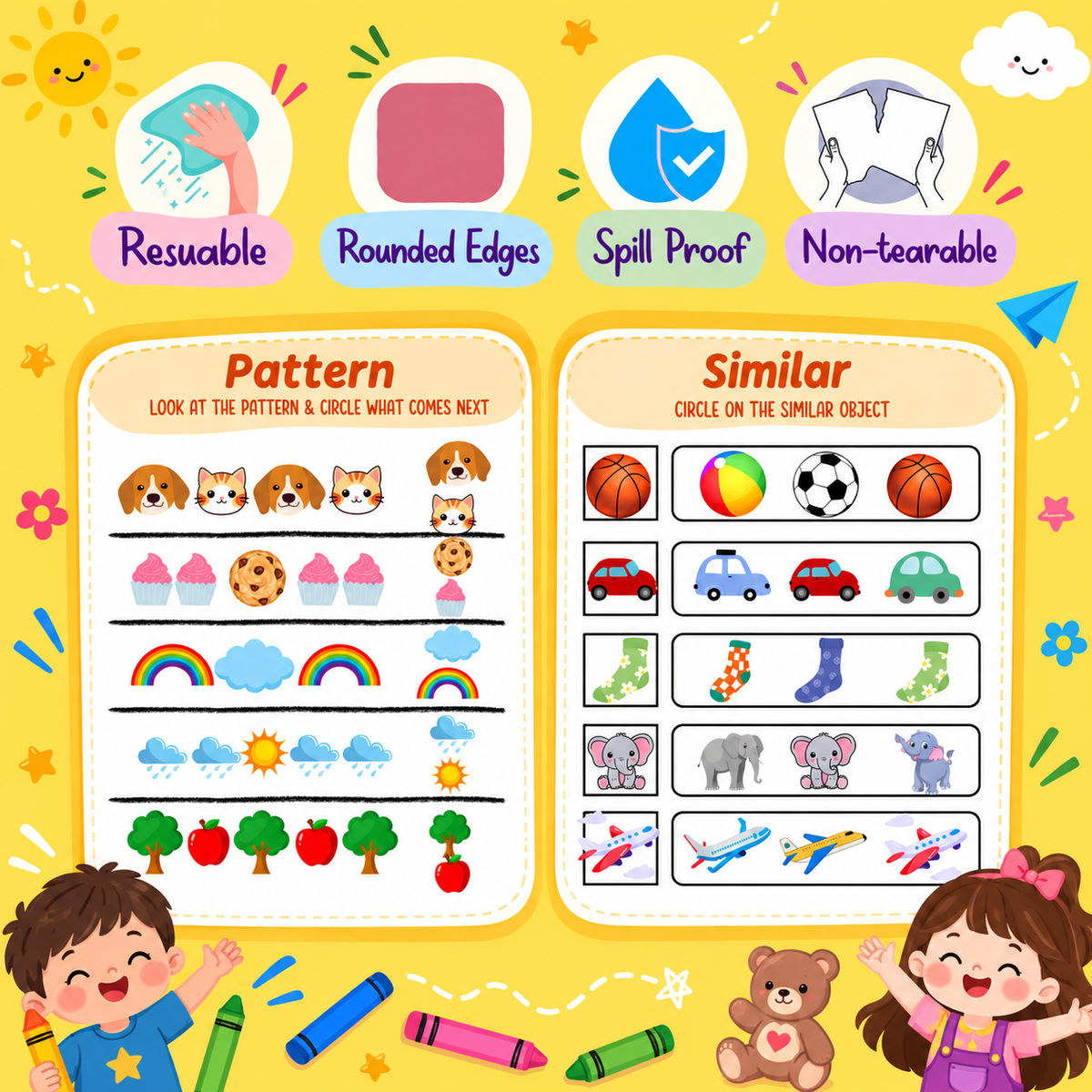 Reusable Circle-it Level 2 Activity Book ( Age : 2-4 years )